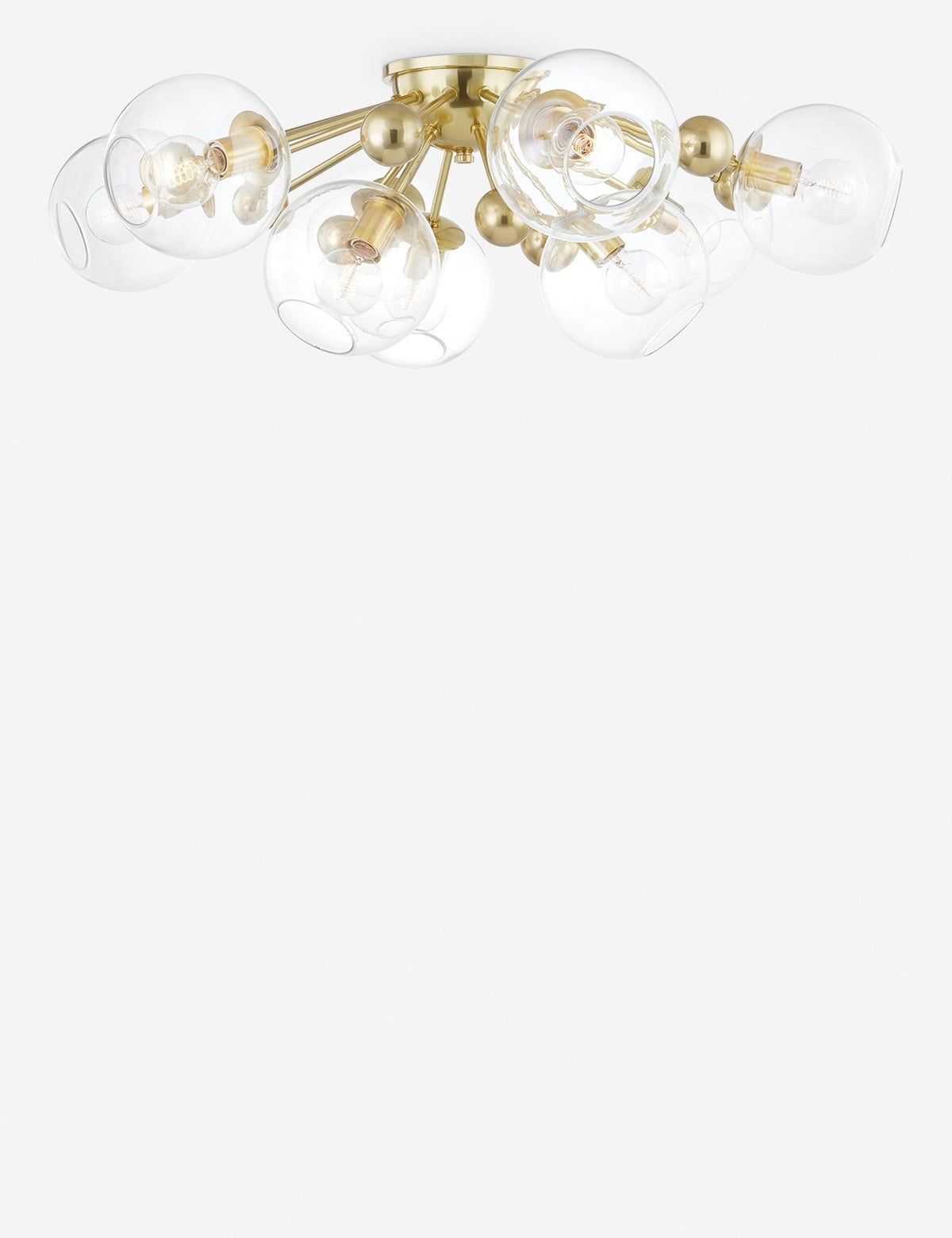 Crystal Semi-Flush Mount Light - Semi Flush Ceiling Light for Bedrooms