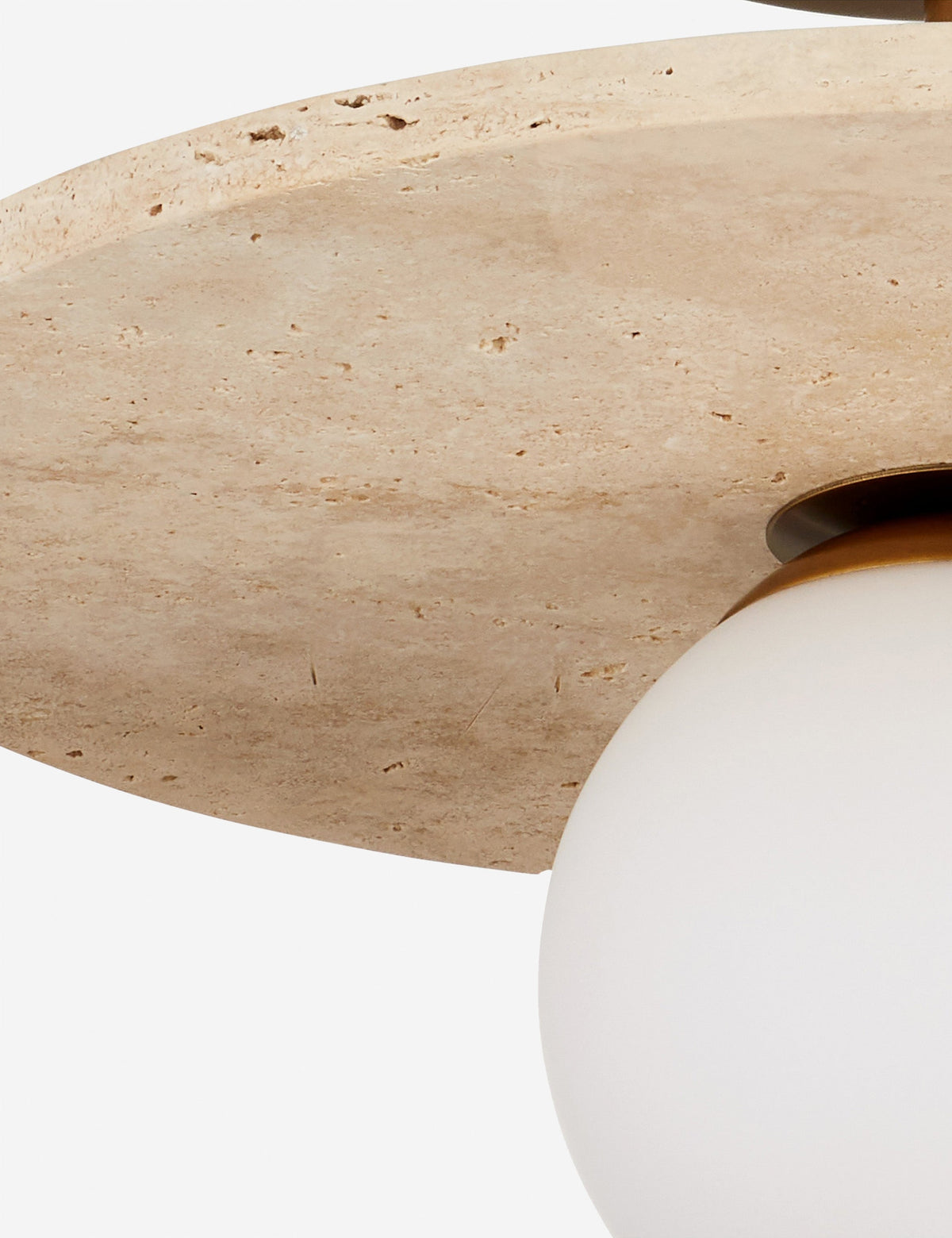 Lamphere Semi-Flush Mount Light - Designer Table Lamp for Nightstands