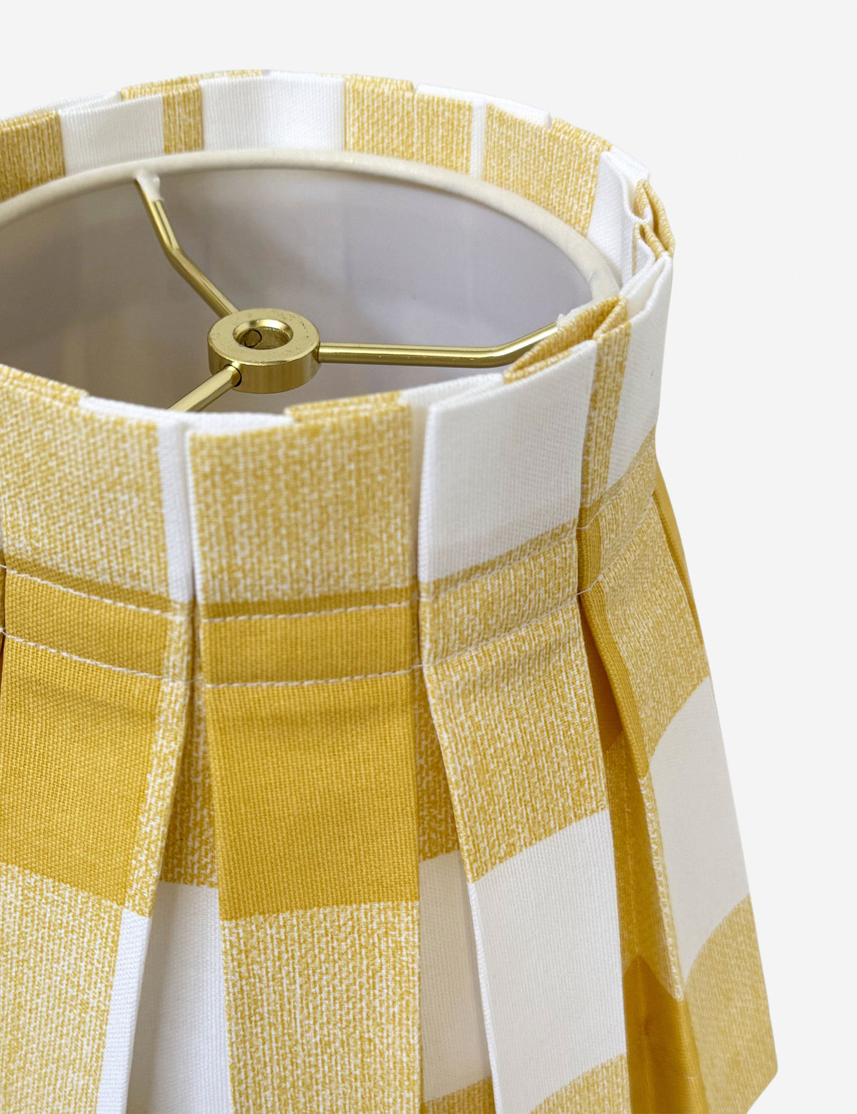Plaid Classic Box Pleat Lampshade - Designer Table Lamp Light