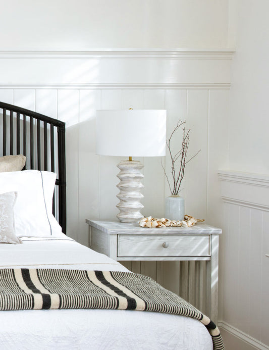 Nova Wood Table Lamp - Designer Table Lamp for Nightstands Light