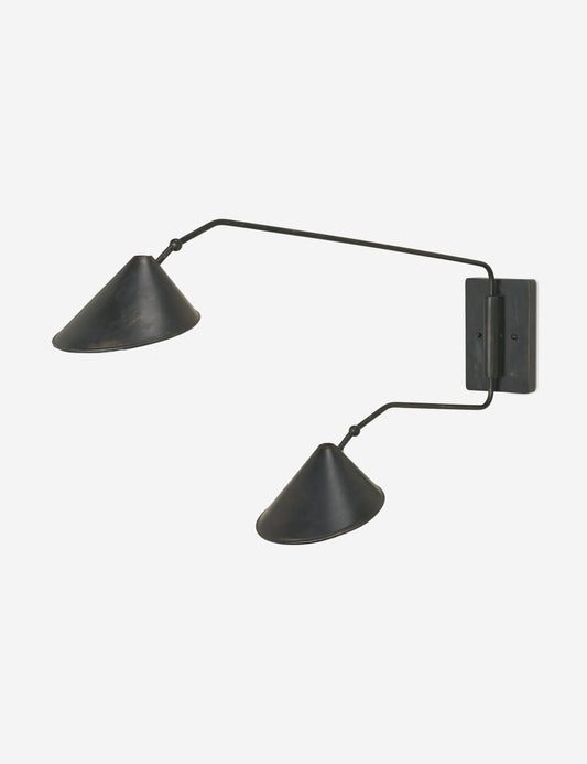 Marca Adjustable Double Sconce - Wall Sconce Lighting for Bedrooms