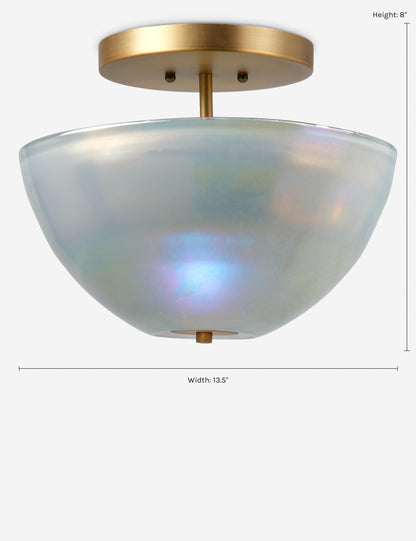 Akari Semi-Flush Mount Light - Semi Flush Ceiling Light for Bedrooms