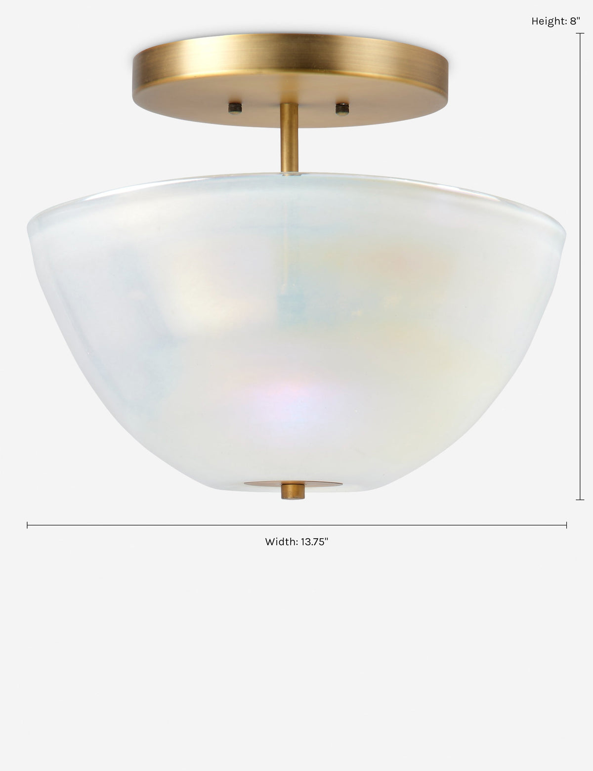 Akari Semi-Flush Mount Light - Semi Flush Ceiling Light for Bedrooms