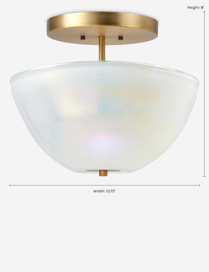 Akari Semi-Flush Mount Light - Semi Flush Ceiling Light for Bedrooms