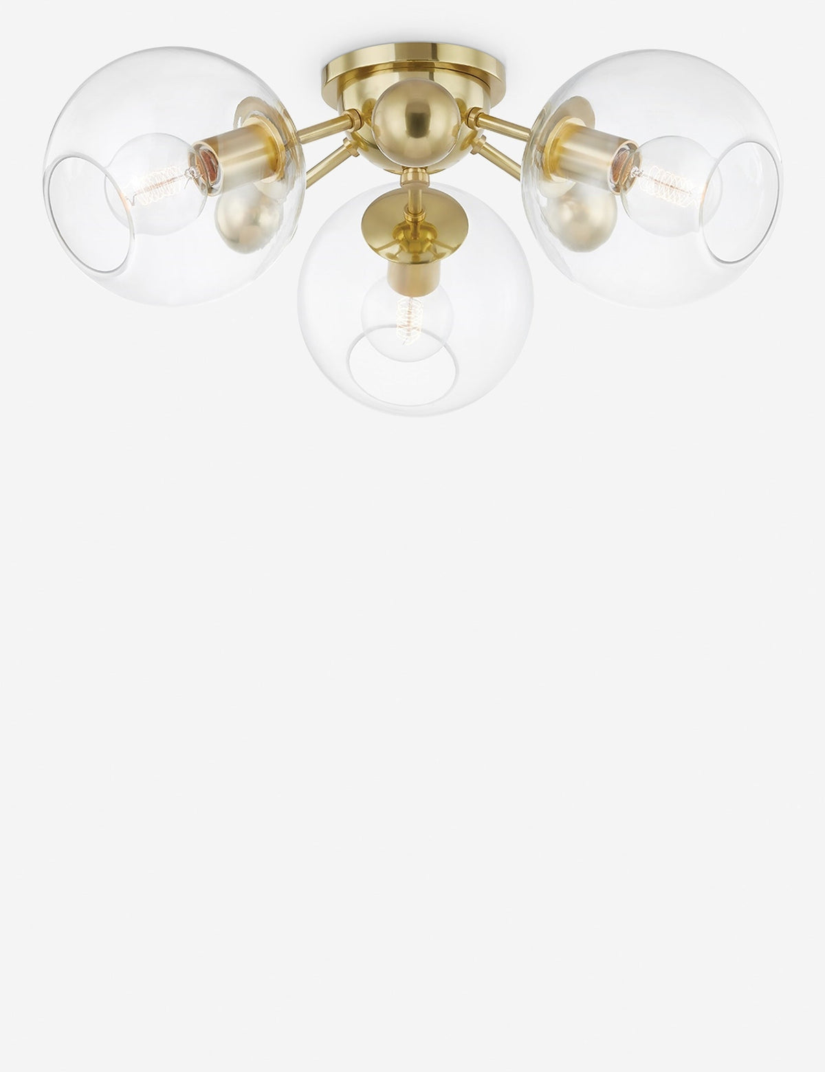 Crystal Semi-Flush Mount Light - Semi Flush Ceiling Light for Bedrooms