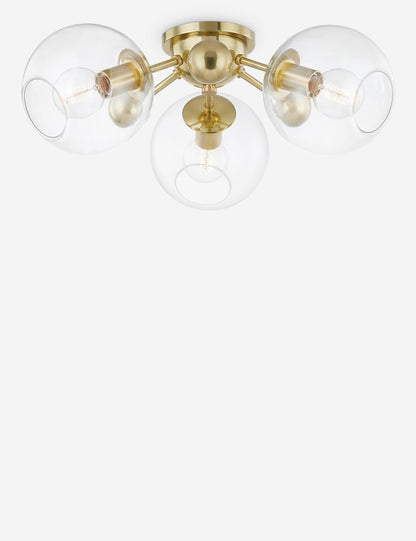 Crystal Semi-Flush Mount Light - Semi Flush Ceiling Light for Bedrooms