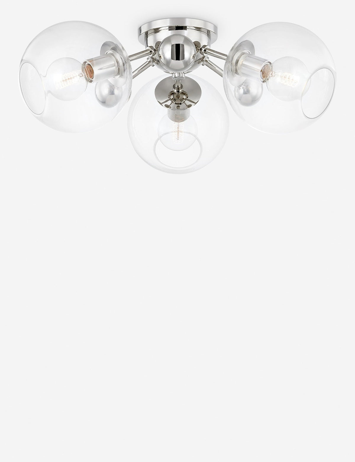 Crystal Semi-Flush Mount Light - Semi Flush Ceiling Light for Bedrooms