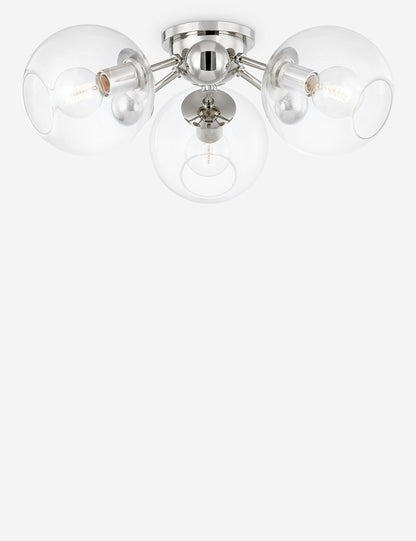 Crystal Semi-Flush Mount Light - Semi Flush Ceiling Light for Bedrooms