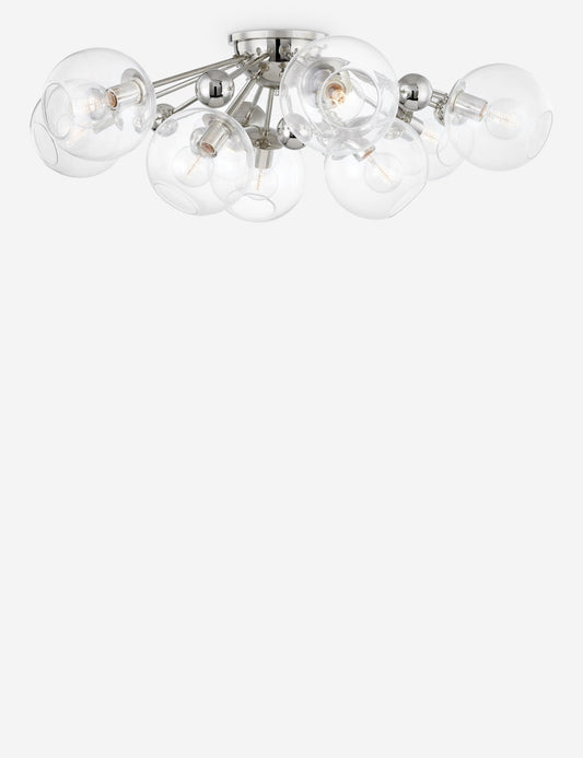 Crystal Semi-Flush Mount Light - Semi Flush Ceiling Light for Bedrooms
