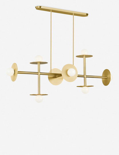Nodes Large Linear Chandelier - Dining Room Chandelier Fixture