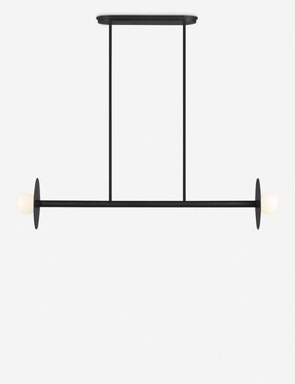 Nodes Medium Linear Chandelier - Dining Room Chandelier Fixture