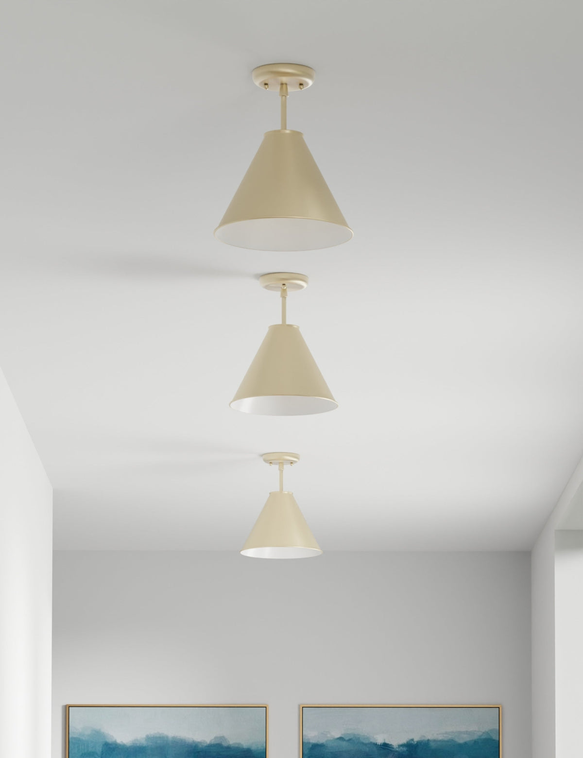 Cannon Semi-Flush Mount Light - Semi Flush Ceiling Light for Bedrooms