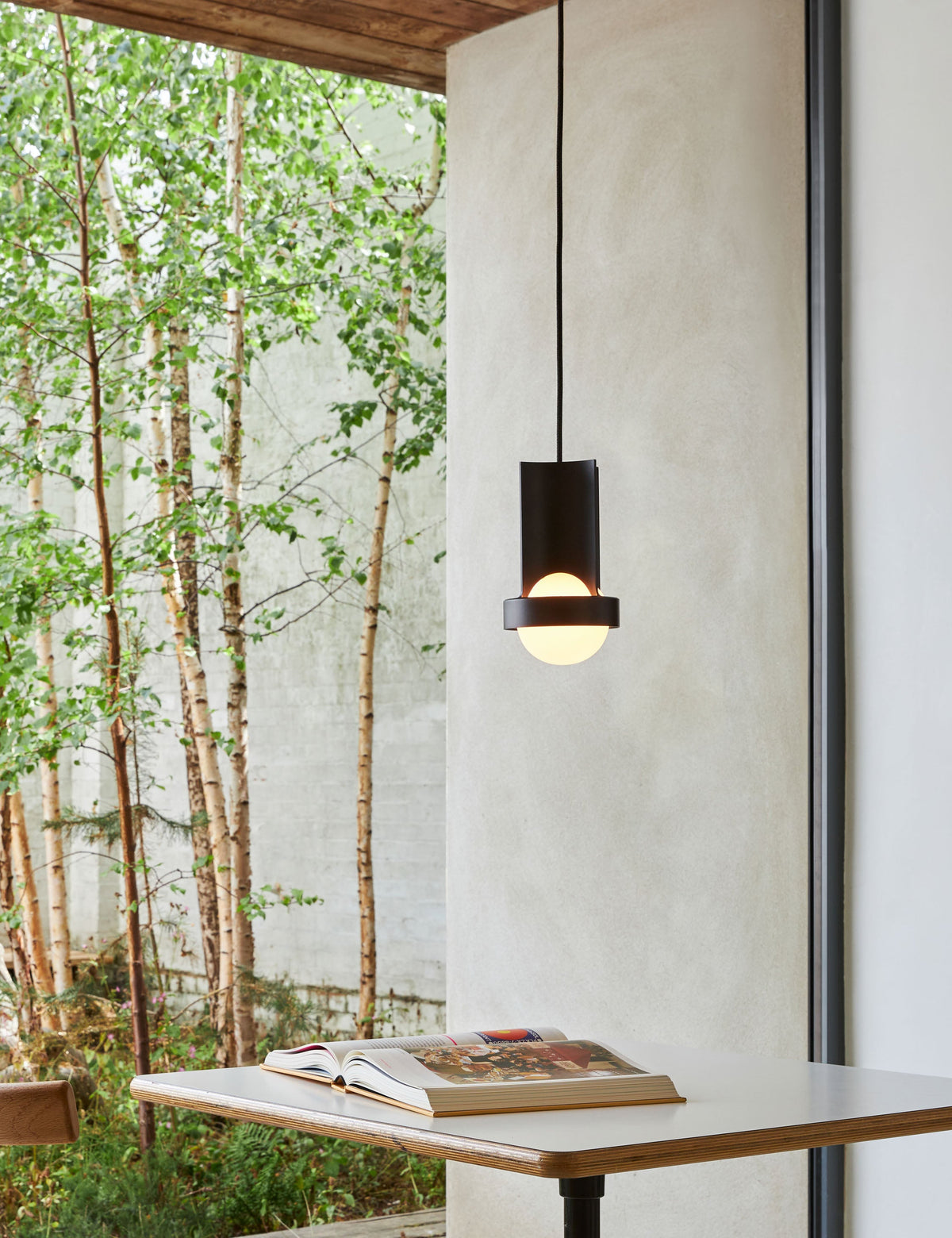 Loop Pendant Light with Sphere III - Modern Ceiling Pendant Light