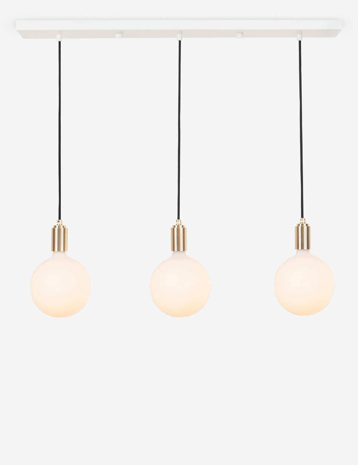 Triple Linear Pendant Light with Sphere IV - Linear Pendant Light