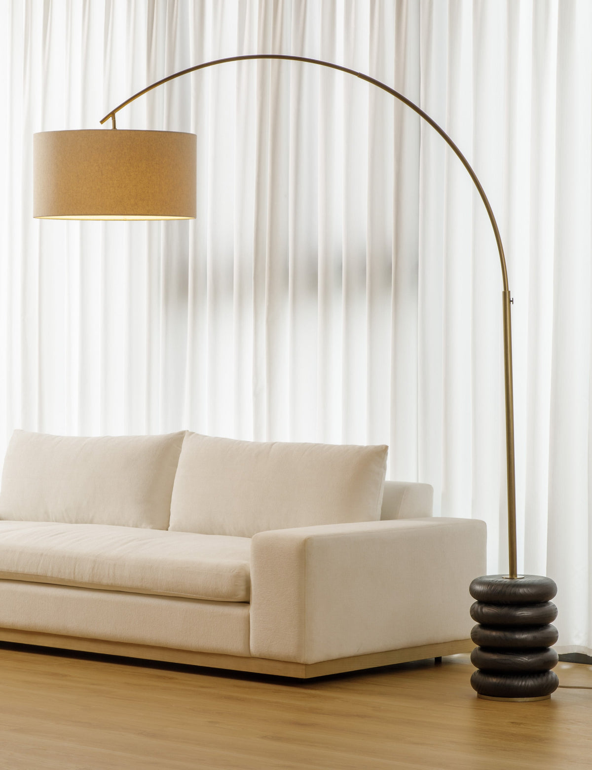 Linus Arc Floor Lamp - Living Room Floor Lamp for Living Rooms