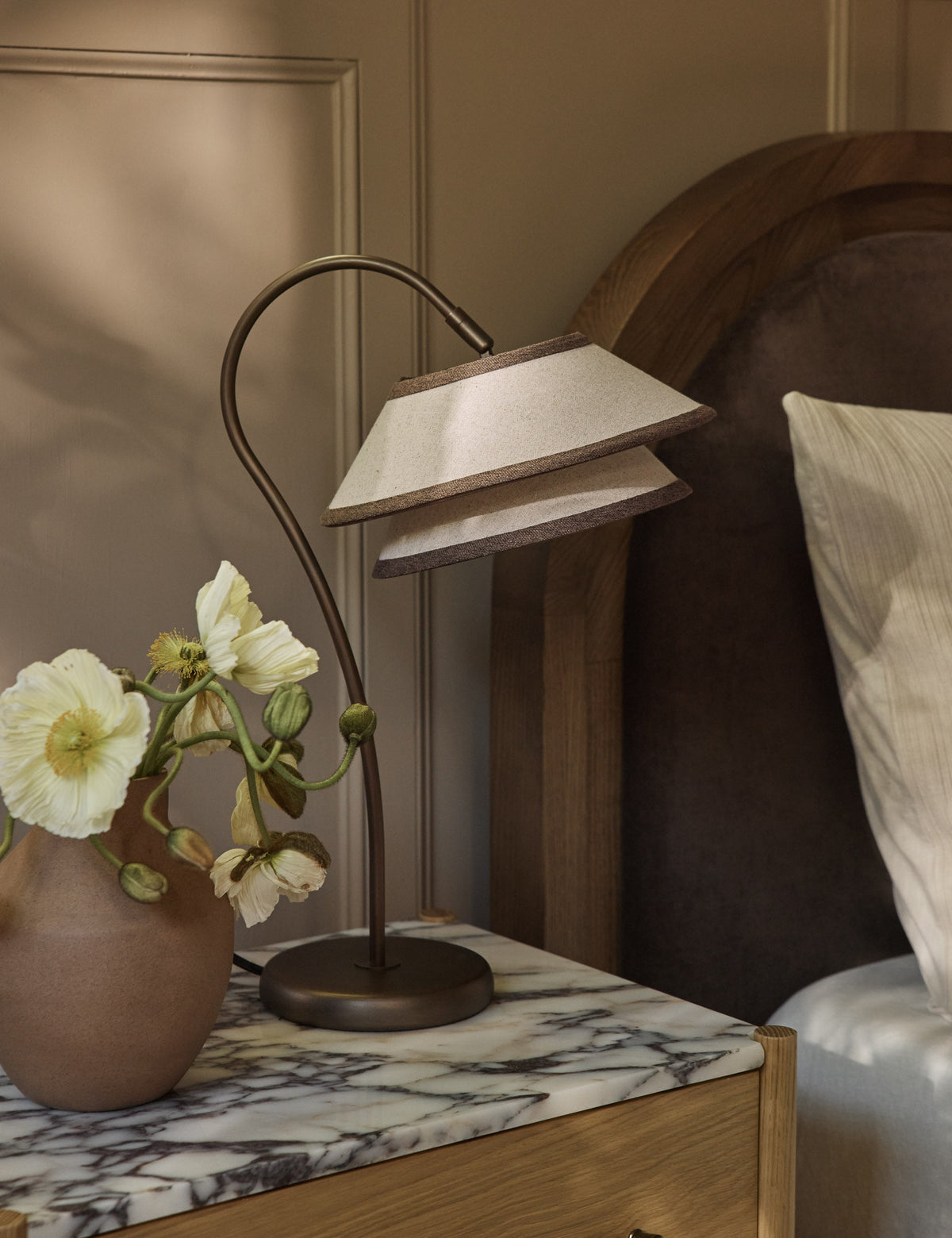 Pittman Table Lamp - Designer Table Lamp for Nightstands Light