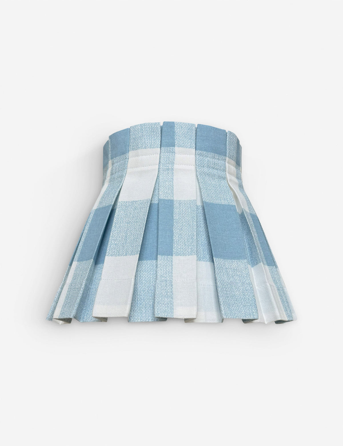 Plaid Classic Box Pleat Lampshade - Designer Table Lamp Light