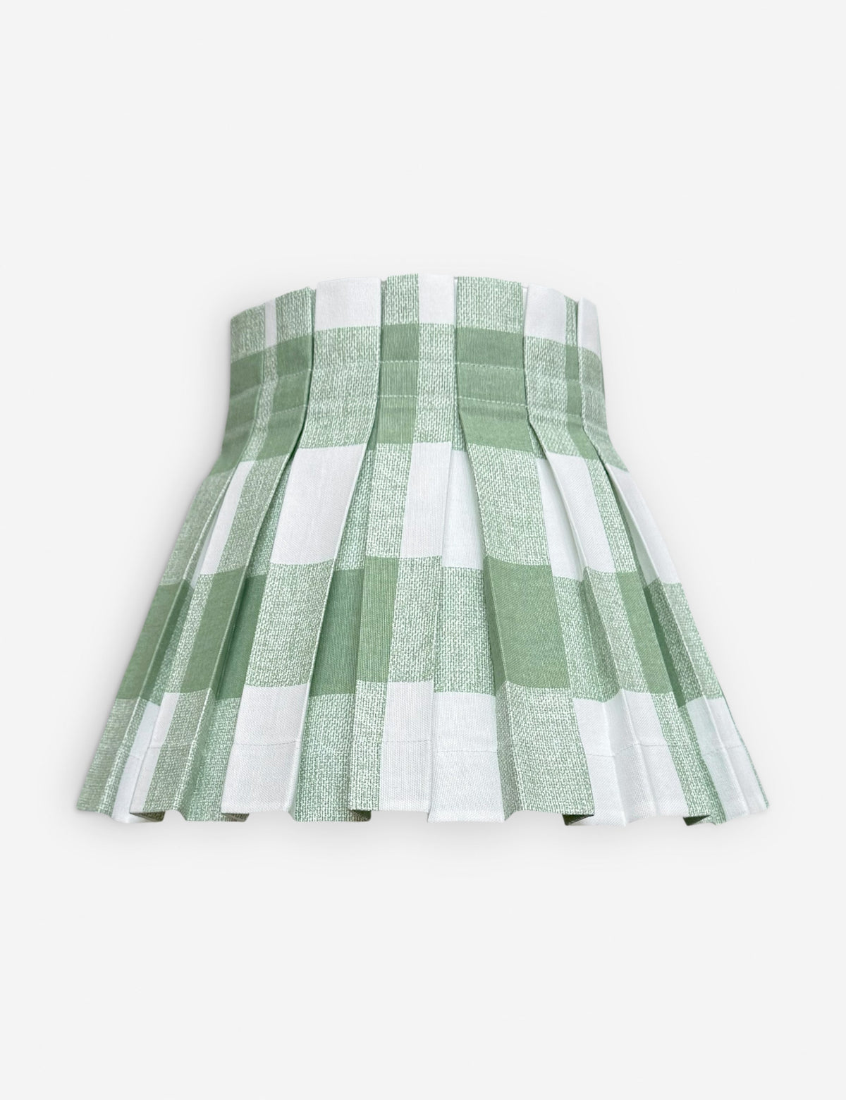 Plaid Classic Box Pleat Lampshade - Designer Table Lamp Light