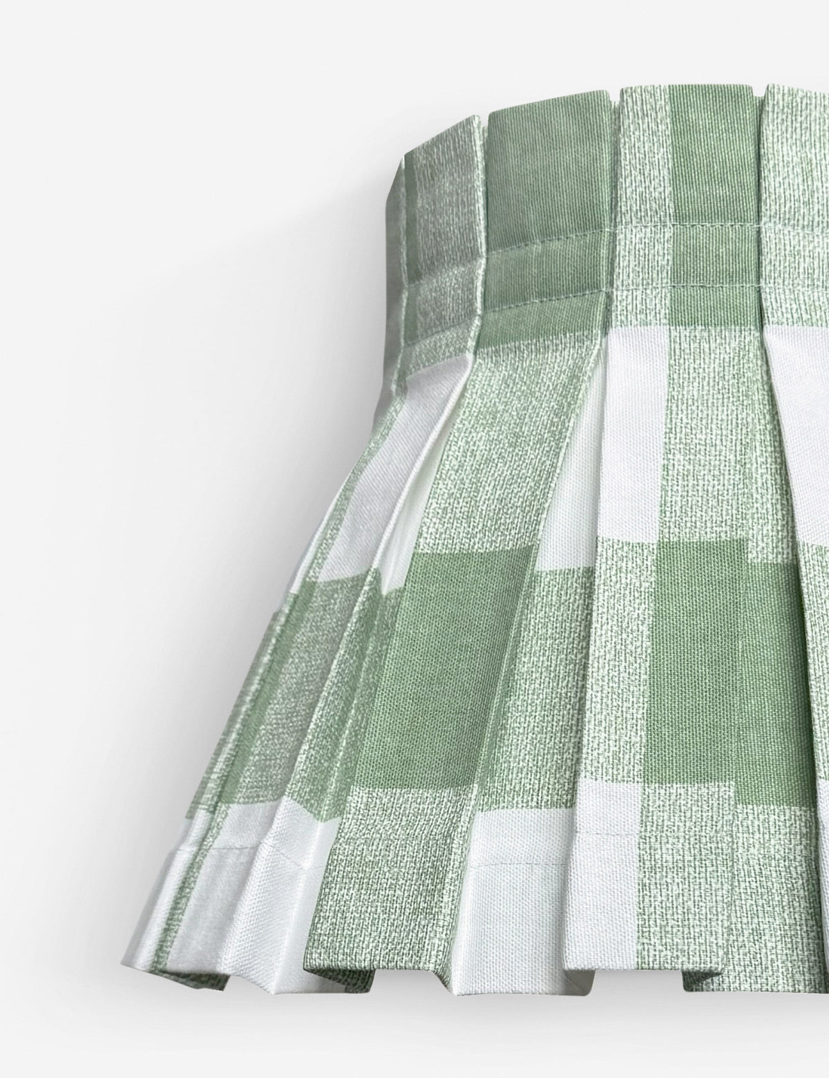 Plaid Classic Box Pleat Lampshade - Designer Table Lamp Light