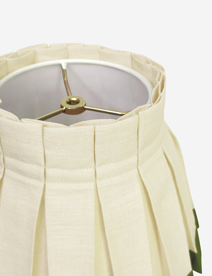 Color Block Classic Box Pleat Lampshade - Designer Table Lamp