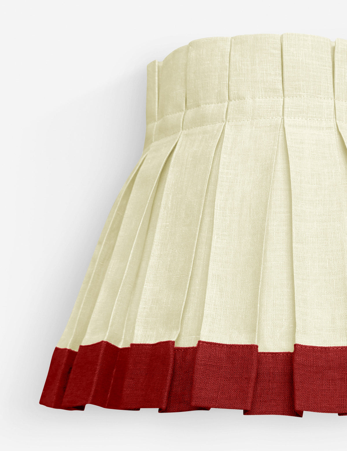 Color Block Classic Box Pleat Lampshade - Designer Table Lamp