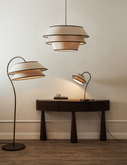 Pittman Table Lamp - Designer Table Lamp for Nightstands Light